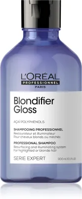L’Oreal Professionnel Serie Expert Blondifier - Шампунь для волос, улучшающий и восстанавливающий, для осветленных волос с холодными оттенками блонда, 300 мл