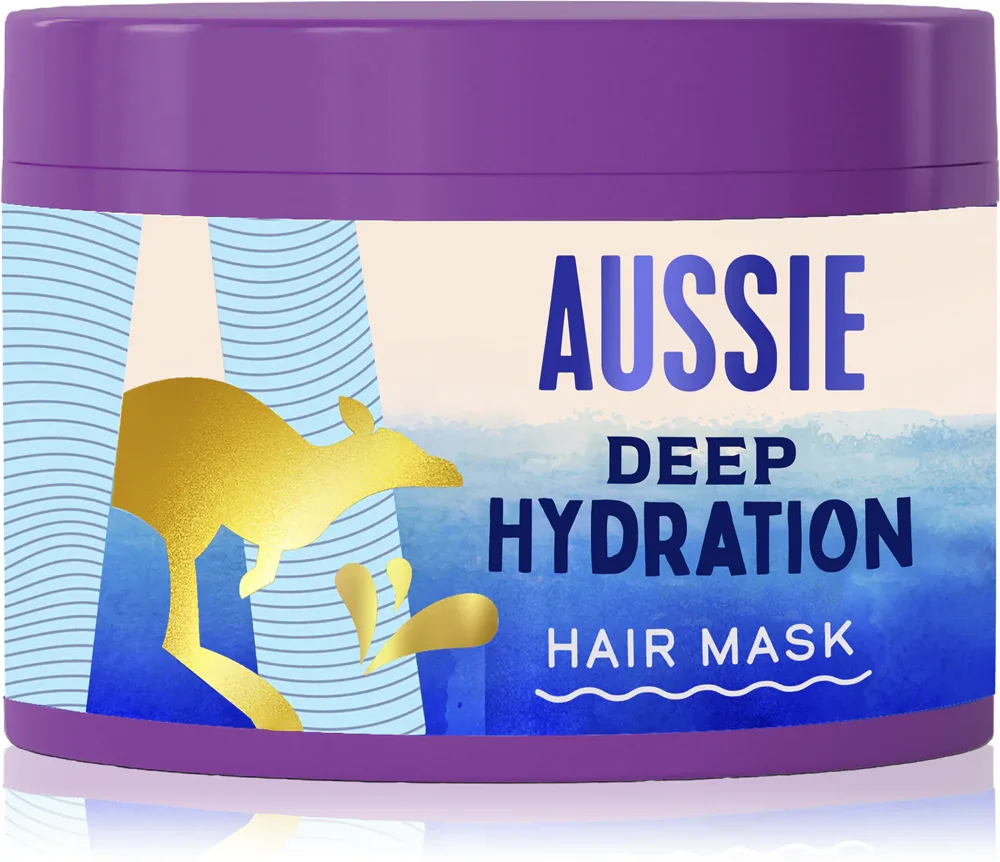 Aussie Deep Hydration Hair Mask - Интенсивная увлажняющая маска для сухих и поврежденных волос, 500 мл