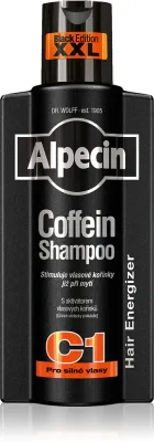 Alpecin Coffein Shampoo C1 Black Edition - шампунь с кофеином для мужчин, стимулирующий рост волос, 375 мл