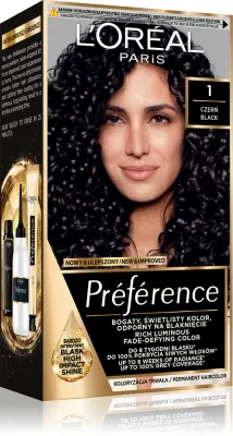 Краска для волос L’Oreal Paris Preference Cool Blondes стойкая, для домашнего окрашивания, 1 шт, оттенок 1 Black