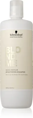 Schwarzkopf Professional Blondme Bond Repair Brightening Shampoo - Блонд шампунь для волос, который осветляет их, 1000 мл