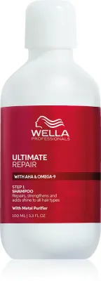 Wella Professionals Ultimate Repair Shampoo - Укрепляющий шампунь для поврежденных волос, 100 мл