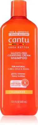 CANTU Shea Butter Shampoo - Увлажняющий шампунь для кудрявых и волнистых волос, 400 мл