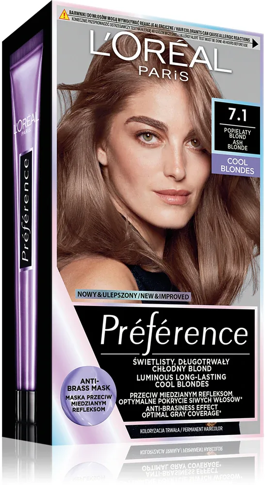 L’Oreal Paris Preference - Краска для волос, 1 шт, оттенок 7.1 Islande