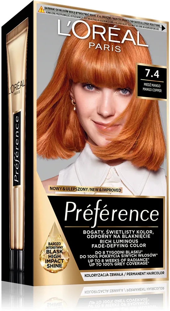 L’Oreal Paris Preference - Краска для волос, 1 шт, оттенок 7.4 DUBLIN