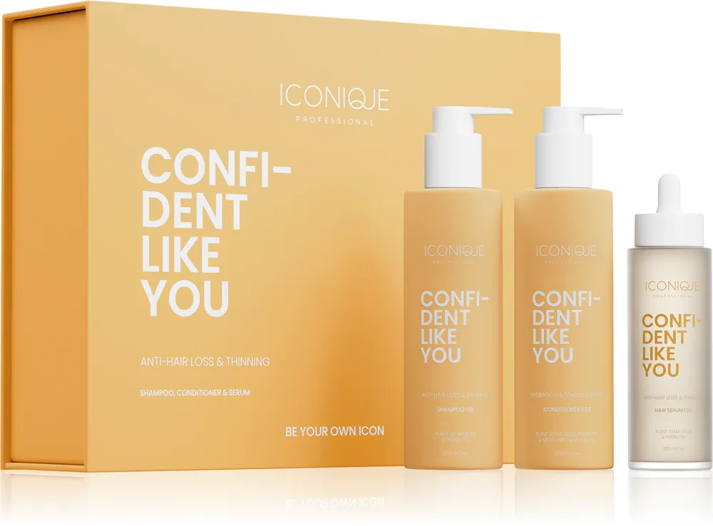 ICONIQUE Professional CONFIDENT LIKE YOU Anti-Hair Loss & Thinning Set - Набор против выпадения волос