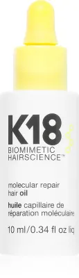 K18 Molecular Repair Hair Oil - Питательное сухое масло для слабых и поврежденных волос, 10 мл