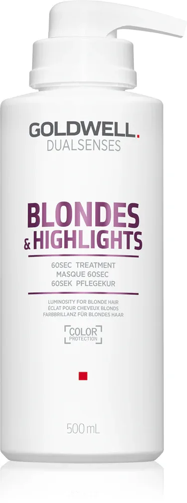 Goldwell Dualsenses Blondes & Highlights - Маска для волос, устраняющая желтые оттенки, с восстанавливающим эффектом