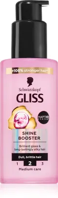 Schwarzkopf Gliss Liquid Silk - Сыворотка без смывания для укрепления волос и придания им большего блеска Shine Booster, 100 мл
