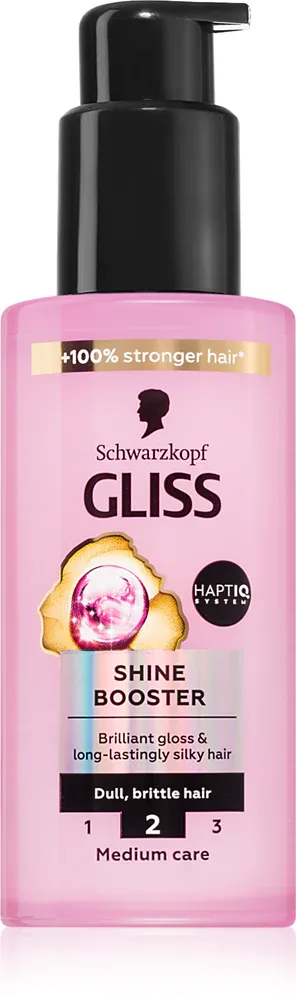 Schwarzkopf Gliss Liquid Silk - Сыворотка без смывания для укрепления волос и придания им большего блеска Shine Booster, 100 мл