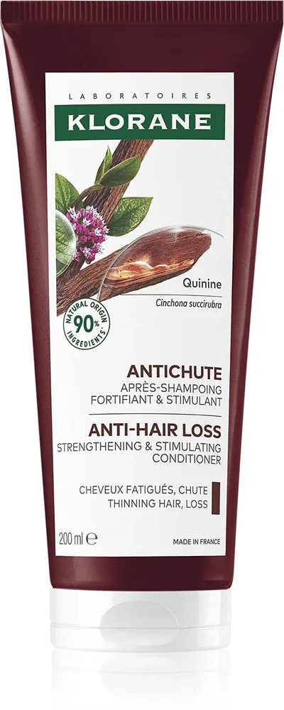 Klorane Quinine Strengthening & Stimulating Conditioner - Укрепляющий бальзам для ослабленных волос с склонностью к выпадению, 200 мл