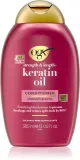 OGX Keratin Oil - Укрепляющий кондиционер с кератином и аргановым маслом, 385 мл — фото 1