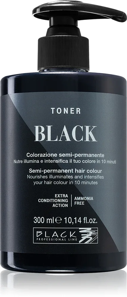 Black Professional Line Toner - Тоник для натурального оттенка, 300 мл, оттенок Black
