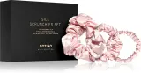 Набор резинок для волос Notino Silk Collection Scrunchie Set шёлковых, 3 размера, 3 шт, оттенок Pink — фото 1