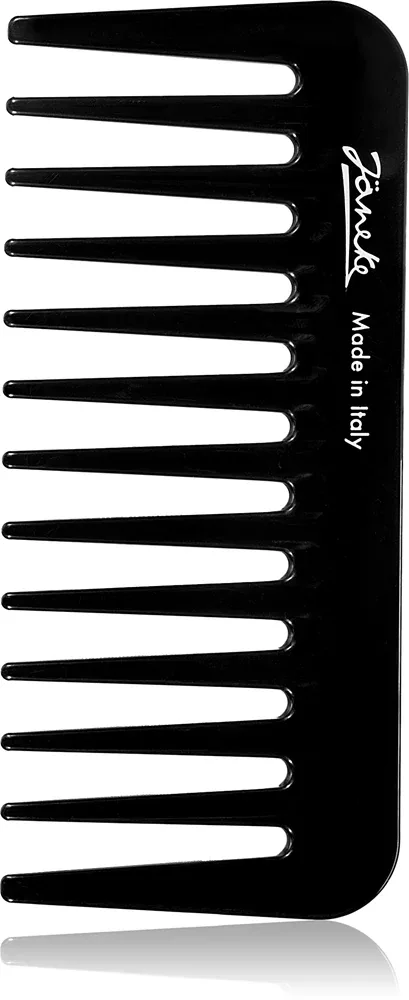 Расчёска для волос Janeke Black Line Small Supercomb для вьющихся волос, гибкая 11 × 5 cm, 1 шт