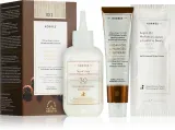 Стойкая краска для волос Korres Argan Oil с аргановым маслом, для домашнего окрашивания, 50 мл, оттенок 10.1 Platinum Ash Blonde — фото 1