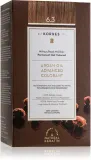 Стойкая краска для волос Korres Argan Oil с аргановым маслом, для домашнего окрашивания, 50 мл, оттенок 6.3 Golden / Honey Dark Blonde — фото 1