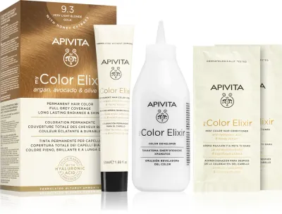 Apivita My Color Elixir - Краска для волос без аммиака, 1 шт, оттенок 9.3 Very Light Blonde Gold