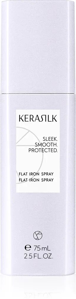 KERASILK Styling Flat Iron Spray - Термозащитный спрей для использования с утюжкой и курчавыми волосами, 75 мл