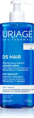 Uriage DS HAIR Anti-Dandruff Treatment Shampoo - Шампунь против перхоти для раздраженной кожи головы, 500 мл