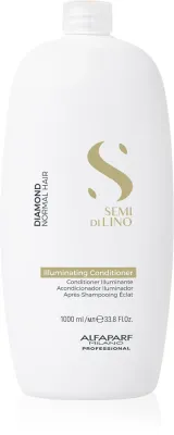 Alfaparf Milano Semi di Lino Diamond Illuminating - Кондиционер для волос, придающий блеск и облегчающий расчесывание, 1000 мл