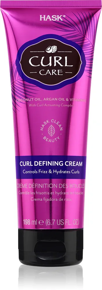 HASK Curl Care - Крем для волос с крученными и волнистыми волосами, 198 мл