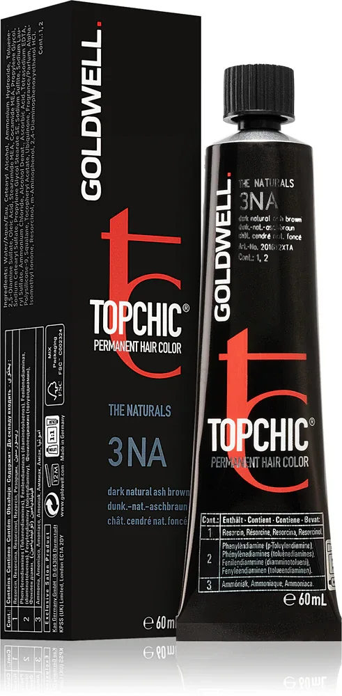 Goldwell Topchic Permanent Hair Color - Краска для волос, 60 мл, оттенок 3NA