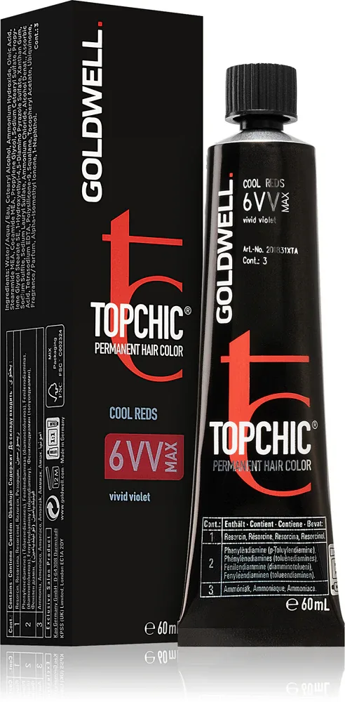 Goldwell Topchic Permanent Hair Color - Краска для волос, 60 мл, оттенок 6 VV MAX 60 мл (GLW02649)