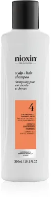 Nioxin System 4 Scalp + Hair Shampoo - Нежный шампунь для окрашенных и поврежденных волос, 300 мл