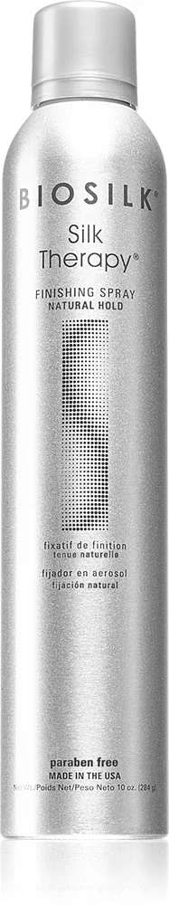 Biosilk Silk Therapy Finishing Spray - Лак для волос для эластичного восстановления, 284 мл