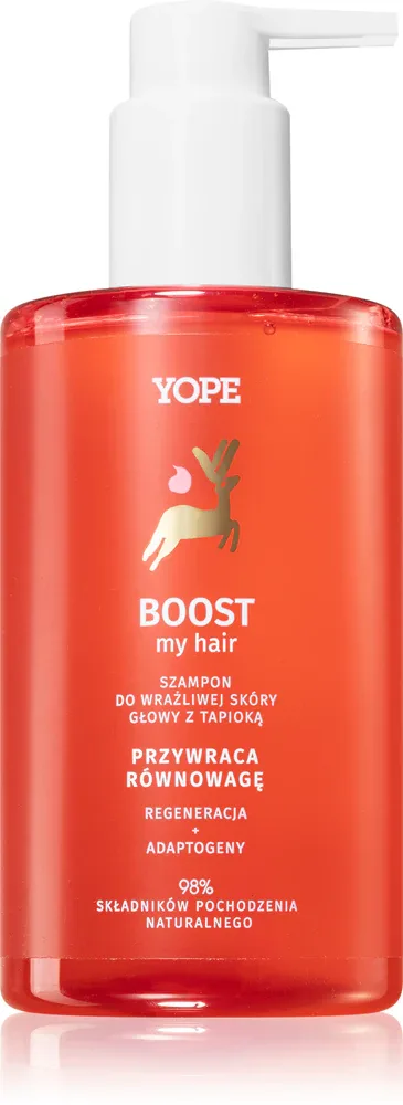 Yope BOOST my hair - шампунь для чувствительной и раздраженной кожи головы, 300 мл