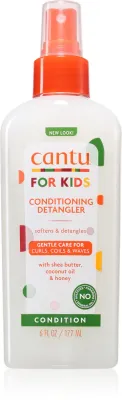 Средство для распутывания волос детское CANTU For Kids Care Detangler несмываемое, для кудрявых и волнистых волос, 177 мл