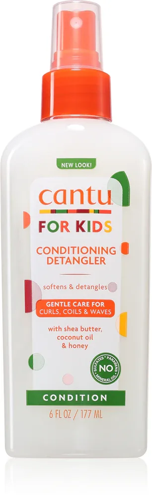 Средство для распутывания волос детское CANTU For Kids Care Detangler несмываемое, для кудрявых и волнистых волос, 177 мл
