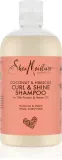 Shea Moisture Coconut & Hibiscus - Увлажняющий шампунь для кудрявых и волнистых волос, 384 мл — фото 1