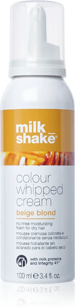 milk_shake Colour Whipped Cream - Тонизирующая пена для всех типов волос, 100 мл, оттенок Beige Blond