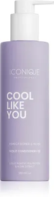 ICONIQUE Professional COOL LIKE YOU Perfect Blonde & Silver Violet - Кондиционер для волос, устраняющий желтые оттенки, 250 мл