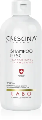 Crescina Transdermic - Шампунь против редеющих и выпадающих волос для женщин, 500 мл