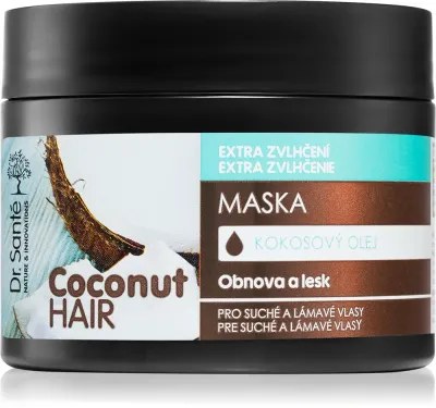 Dr. Sante Coconut - Маска для волос, увлажняющая и придающая блеск сухим и ломким волосам, 300 мл