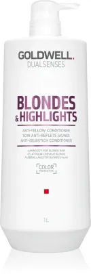 Goldwell Dualsenses Blondes & Highlights - Кондиционер для блондинок, нейтрализующий желтые оттенки, 1000 мл