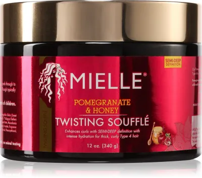 Mielle Pomegranate & Honey Twisting Souffle - Крем для волос для кудрявых и волнистых волос, 340 г