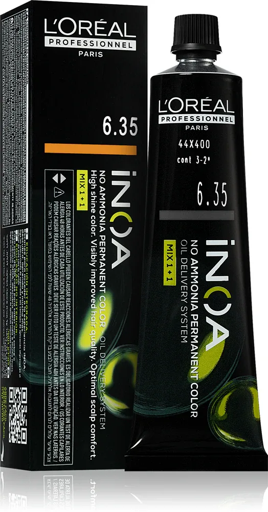 L’Oreal Professionnel Inoa - Постоянная краска для волос без аммиака, 60 мл, оттенок 6.35