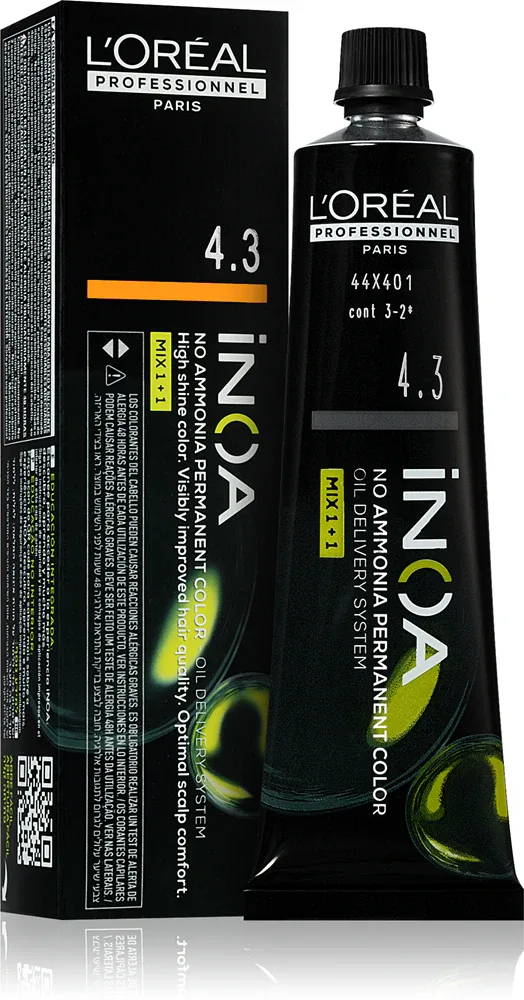 L’Oreal Professionnel Inoa - Постоянная краска для волос без аммиака, 60 мл, оттенок 4.3 60 мл (LOP14017)