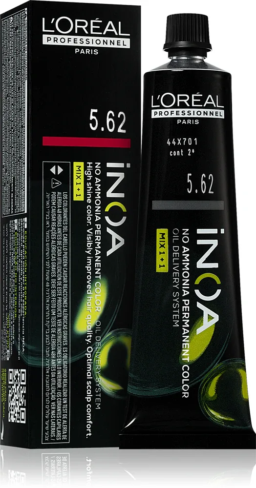 L’Oreal Professionnel Inoa - Постоянная краска для волос без аммиака, 60 мл, оттенок 5.62