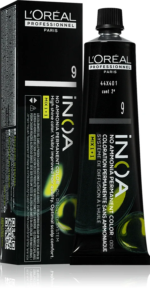 L’Oreal Professionnel Inoa - Постоянная краска для волос без аммиака, 60 мл, оттенок 9