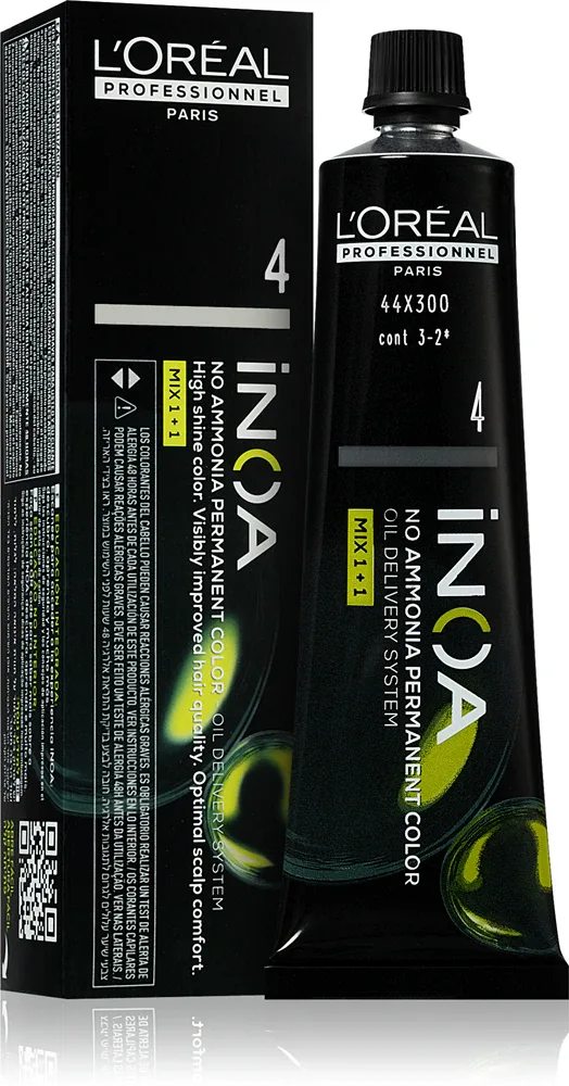 L’Oreal Professionnel Inoa - Постоянная краска для волос без аммиака, 60 мл, оттенок 4 60 мл (LOP14179)