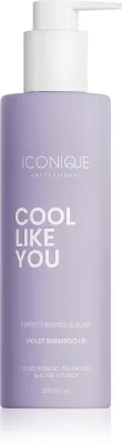 ICONIQUE Professional COOL LIKE YOU Perfect Blonde & Silver Violet - Шампунь, нейтрализующий желтые оттенки, 250 мл