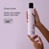 Alfaparf Milano Semi di Lino Style&Care Original Hairspray - Мощный лак для волос для придания блеска для всех типов волос, 300 мл — фото 4