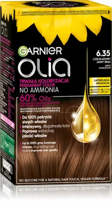 Краска для волос Garnier Olia стойкая, закрашивает седину, 1 шт, оттенок 6.35 Light Chocolate