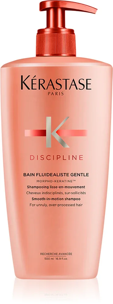 Kerastase Discipline Bain Fluidealiste Gentle - Гладкий шампунь для волос, которые трудно укладывать, 500 мл