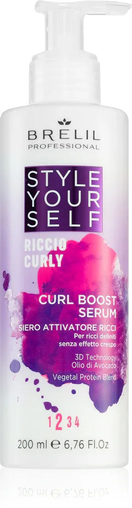 Brelil Professional Style YourSelf Curl Boost Serum - Сыворотка для кудрявых волос, 200 мл